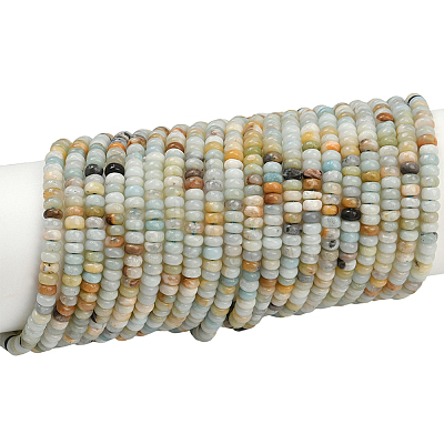 2 Strands Natural Flower Amazonite Beads Strands G-PA0001-27-1