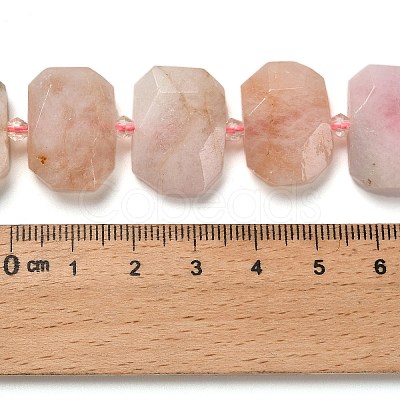 Natural Morganite Beads Strands G-H078-B20-01-1