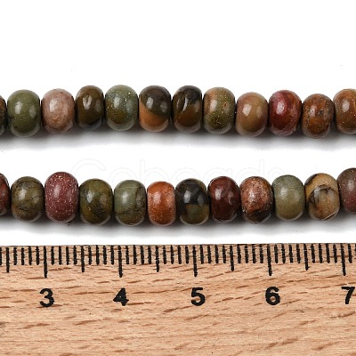 Natural Picasso Stone/Polychrome Jasper Beads Strands G-A280-A27-01-1
