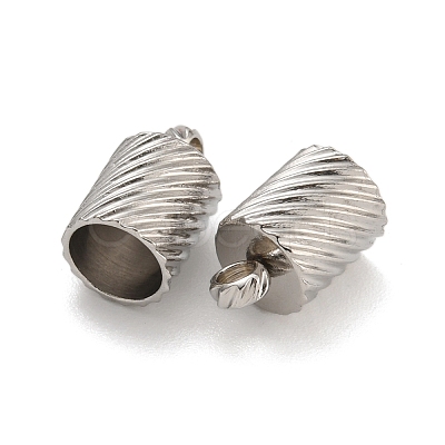 Tarnish Resistant 304 Stainless Steel Cord Ends STAS-Z084-07P-01B-1