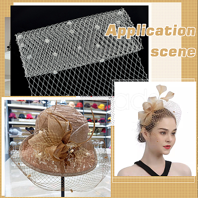 Polyester Bridal Veils DIY-WH0622-071D-1