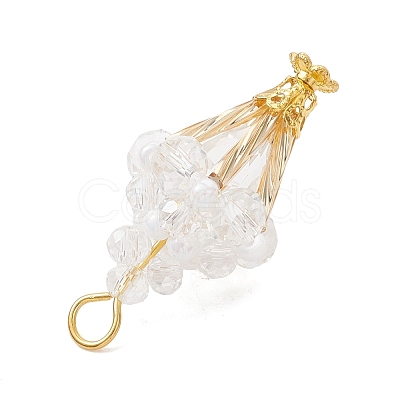 Glass Pendants PALLOY-MZ01302-02-1