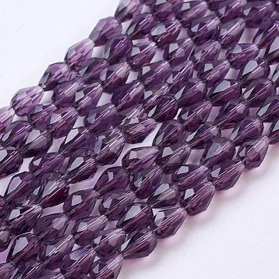 Glass Beads Strands GLAA-R024-6x4mm-2-1