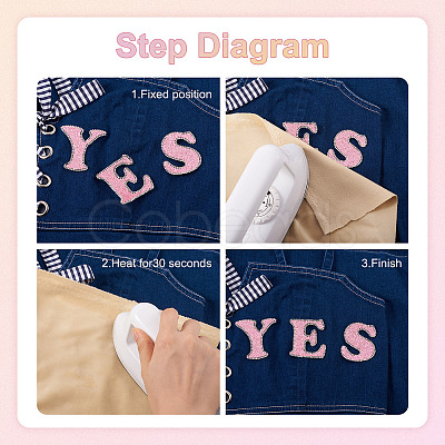 26 Letters Cloth Iron/Sew on Patches PJ-TAC0004-04C-1