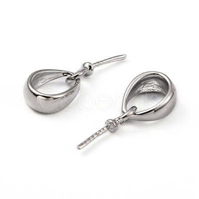Brass Cup Pearl Peg Bails Pin Pendants X-KK-M156-02P-NR-1