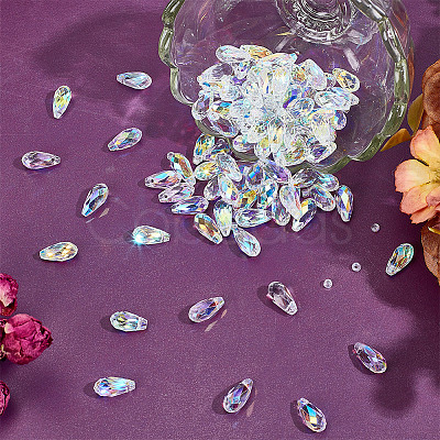 100Pcs Electroplate Glass Beads EGLA-HY0001-16-1