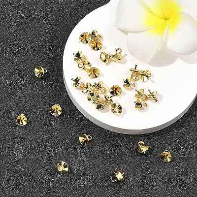 SHEGRACE Brass Cup Pearl Peg Bails Pin Pendants XGRQ1R468-348G-1