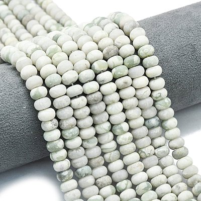 Natural Peace Jade Beads Strands G-P575-A25-8x5mm-1