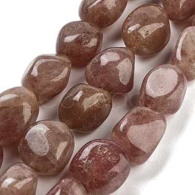 Natural Strawberry Quartz Beads Strands G-Z061-A06-01-1