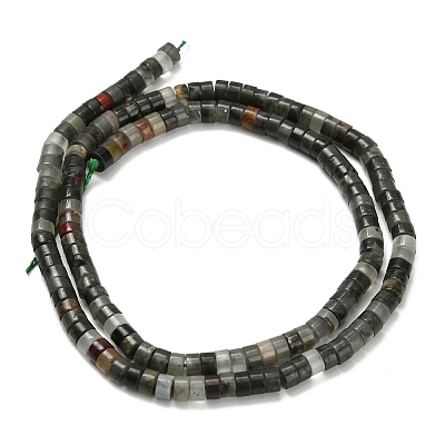 Natural African Bloodstone Beads Strands G-Z110-A31-2x4mm-1
