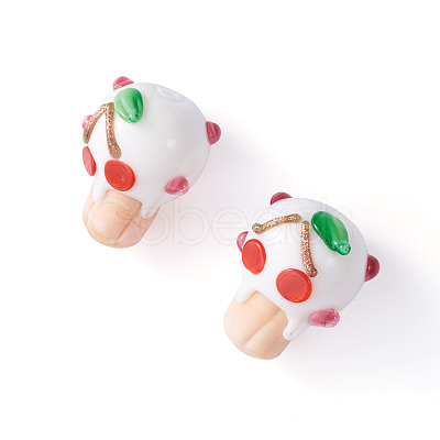 2Pcs Handmade Lampwork Bumpy Beads LAMP-TA0002-51A-1