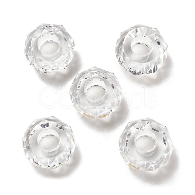 Transparent Resin European Beads RESI-B020-05C-1