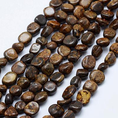 Natural Bronzite Beads Strands G-K203-33-1