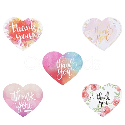 Coated Paper Thank You Greeting Card DIY-FS0007-76D-1