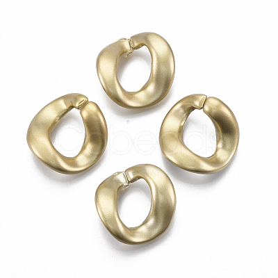 Spray Painted CCB Plastic Linking Rings CCB-R104-05A-02-1