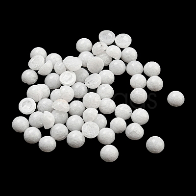 Natural White Jade Cabochons G-H309-03-59-1
