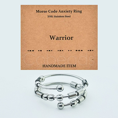 304 Stainless Steel Rotating Cuff Rings FS-WG14209-07-1