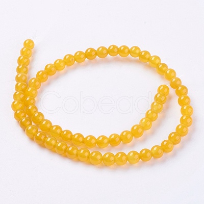 Natural Agate Beads Strands X-G-G583-6mm-04-1