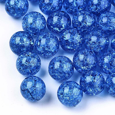 Transparent Crackle Acrylic Round Beads Strands LS-CCG-R002-12mm-03-1