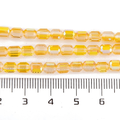 Electroplate Glass Beads Strands EGLA-D031-01Q-1