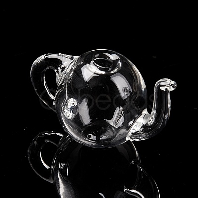 Round Mechanized Blown Glass Teapot GLAA-P052-01-1