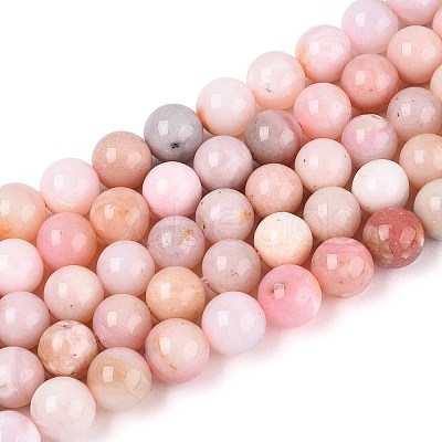 Natural Pink Opal Beads Strands G-S333-8mm-017-01-1