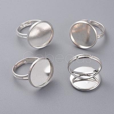 Brass Pad Ring Findings KK-J110-S-1