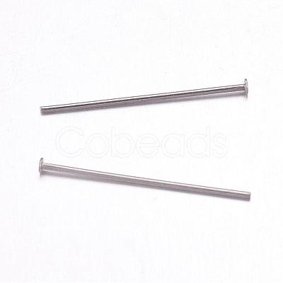 Tarnish Resistant 304 Stainless Steel Flat Head Pins STAS-F117-58P-1.8x25-1