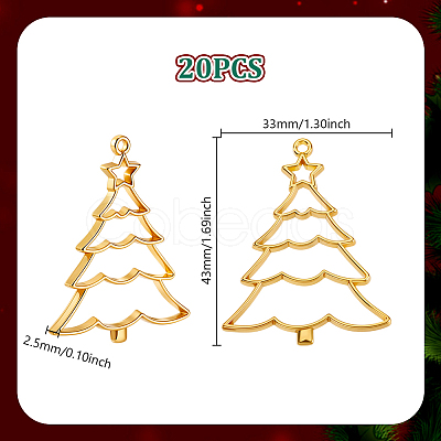 20Pcs Zinc Alloy Open Back Bezel Pendants FIND-GA0004-96-1
