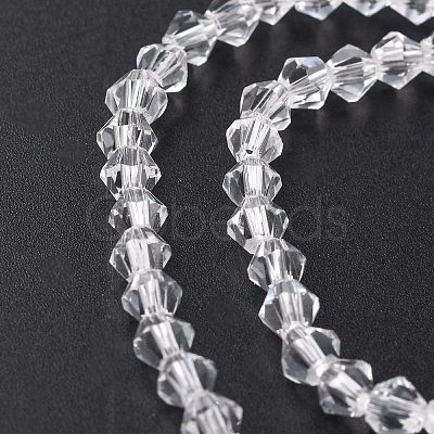 Transparent Glass Beads Strands EGLA-A039-T4mm-D13-1
