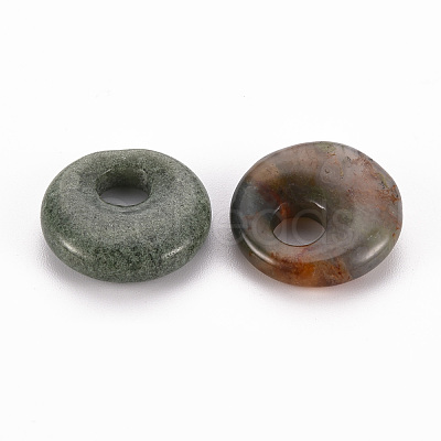 Natural Indian Agate Pendants G-T122-67N-1