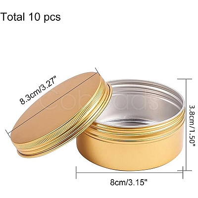 Round Aluminium Tin Cans CON-BC0005-15G-1