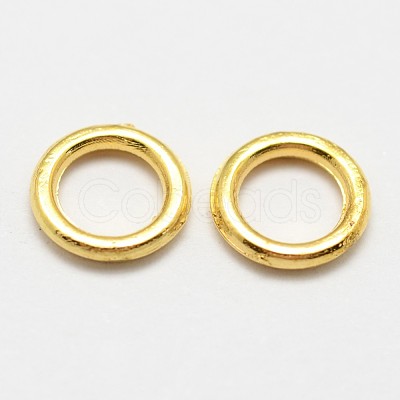 Alloy Soldered Closed Jump Rings X-PALLOY-P119-04-1
