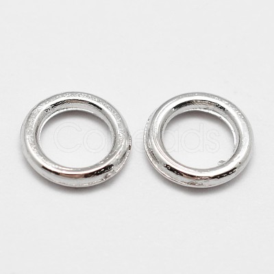 Alloy Soldered Closed Jump Rings X-PALLOY-P119-04P-1