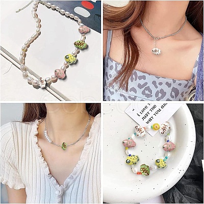 20Pcs 4 Colors Handmade Porcelain Beads PORC-YW0001-23-1