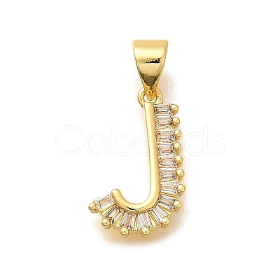 Rack Plating Brass Micro Pave Cubic Zirconia Pendants KK-L226-100G-J-1
