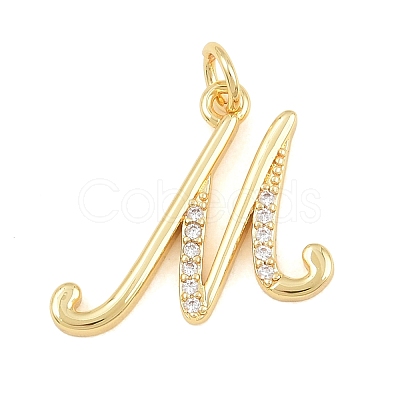 Brass Micro Pave Clear Cubic Zirconia Pendants CU-CBA7939-01M-G-1