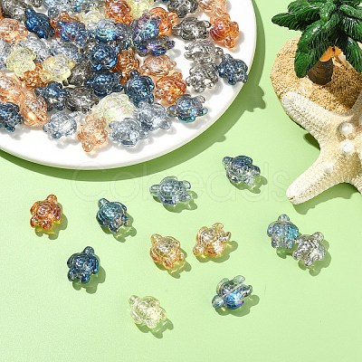 80Pcs 8 Colors Electroplate Glass Beads EGLA-YW0005-39-1