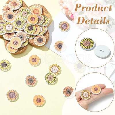 1 Set 100Pcs Wood Buttons BUTT-CJC0002-05B-1-1