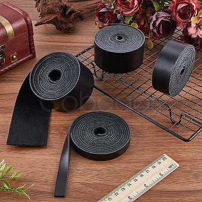 2M Flat AB Grade Cowhide Leather Cord AJEW-WH0479-73A-02-1