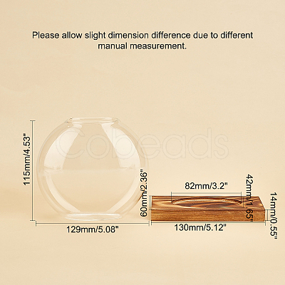 Glass Vase DJEW-WH0007-59B-1