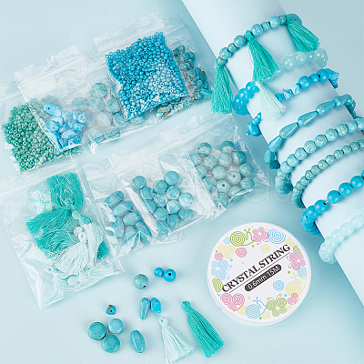 Nbeads DIY Stone Bracelet Making Kit DIY-NB0009-30-1