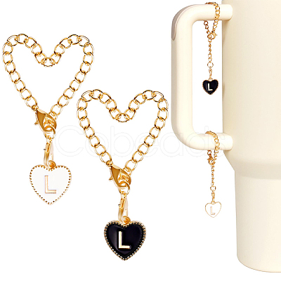 2 Sets Alloy Enamel Cup Pendant Decorations HJEW-SC0001-56L-1