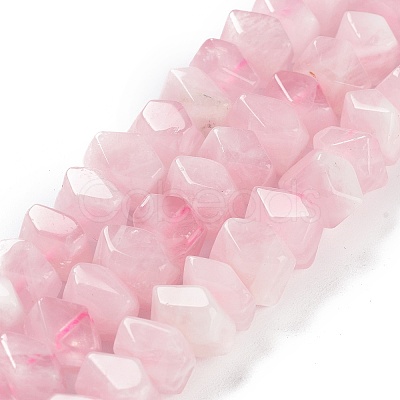 Natural Madagascar Rose Quartz Beads Strands G-D091-A02-1