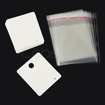 20Pcs Paper Earring Display Cards CDIS-TADJ0002-01C-1