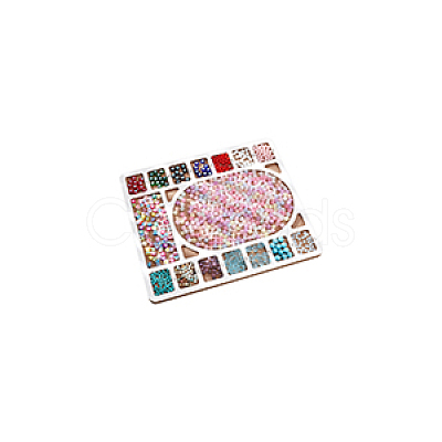 Wooden Bead Design Boards WOOD-WH0042-26C-1