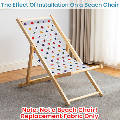 1Pc Star Pattern Chair Polycotton Cloth AJEW-GF0015-38D-1