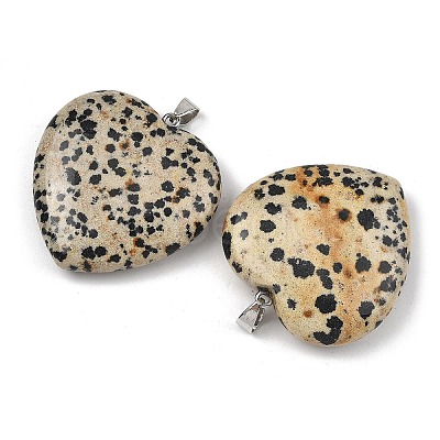 Natural Dalmatian Jasper Pendants GG-K002-12A-04-1
