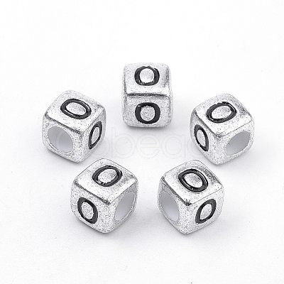 Plated Acrylic Beads X-PB43C9308-O-1