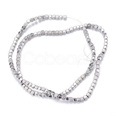 PVD Vacuum Plating Electroplate Non-magnetic Synthetic Hematite Bead Strands X-G-Q467-11A-1